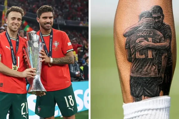 Diogo Jota Honored by Ruben neves