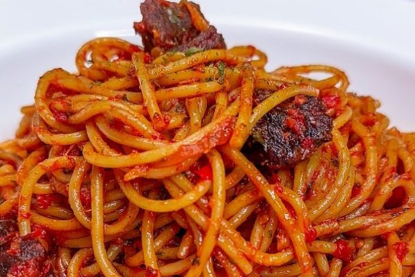 Jollof Spaghetti