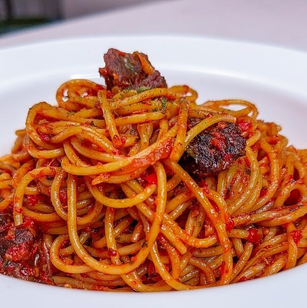 Jollof Spaghetti