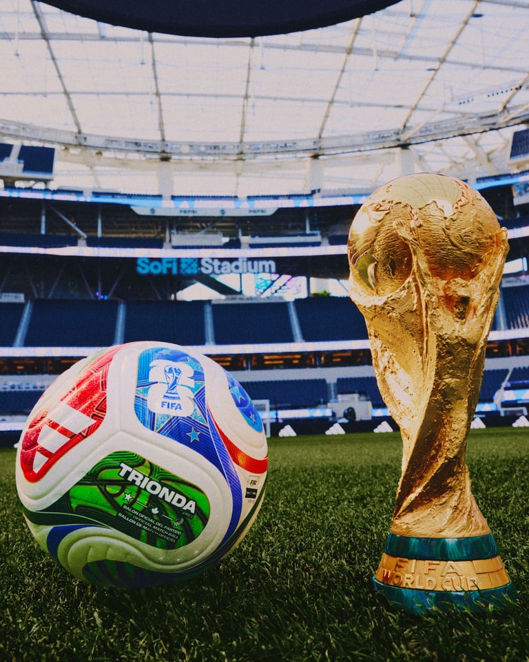 Triondant and World cup trophy